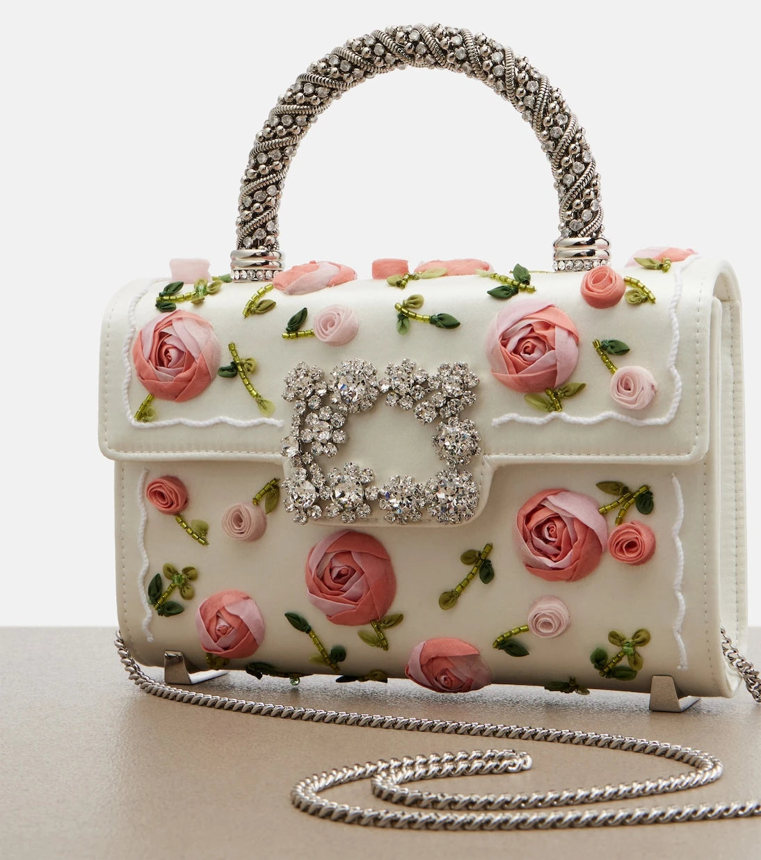 Roger Vivier - Jewel Efflorescence Mini top-handle bag