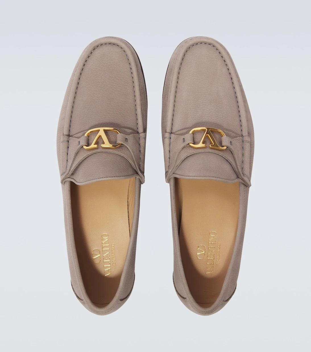 Valentino Garavani - VLogo leather loafers