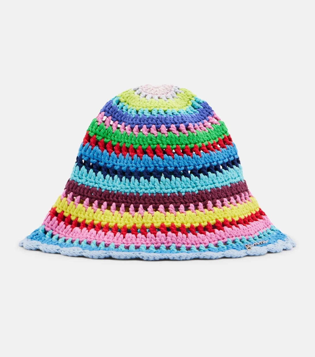 Ganni - Crochet cotton bucket hat