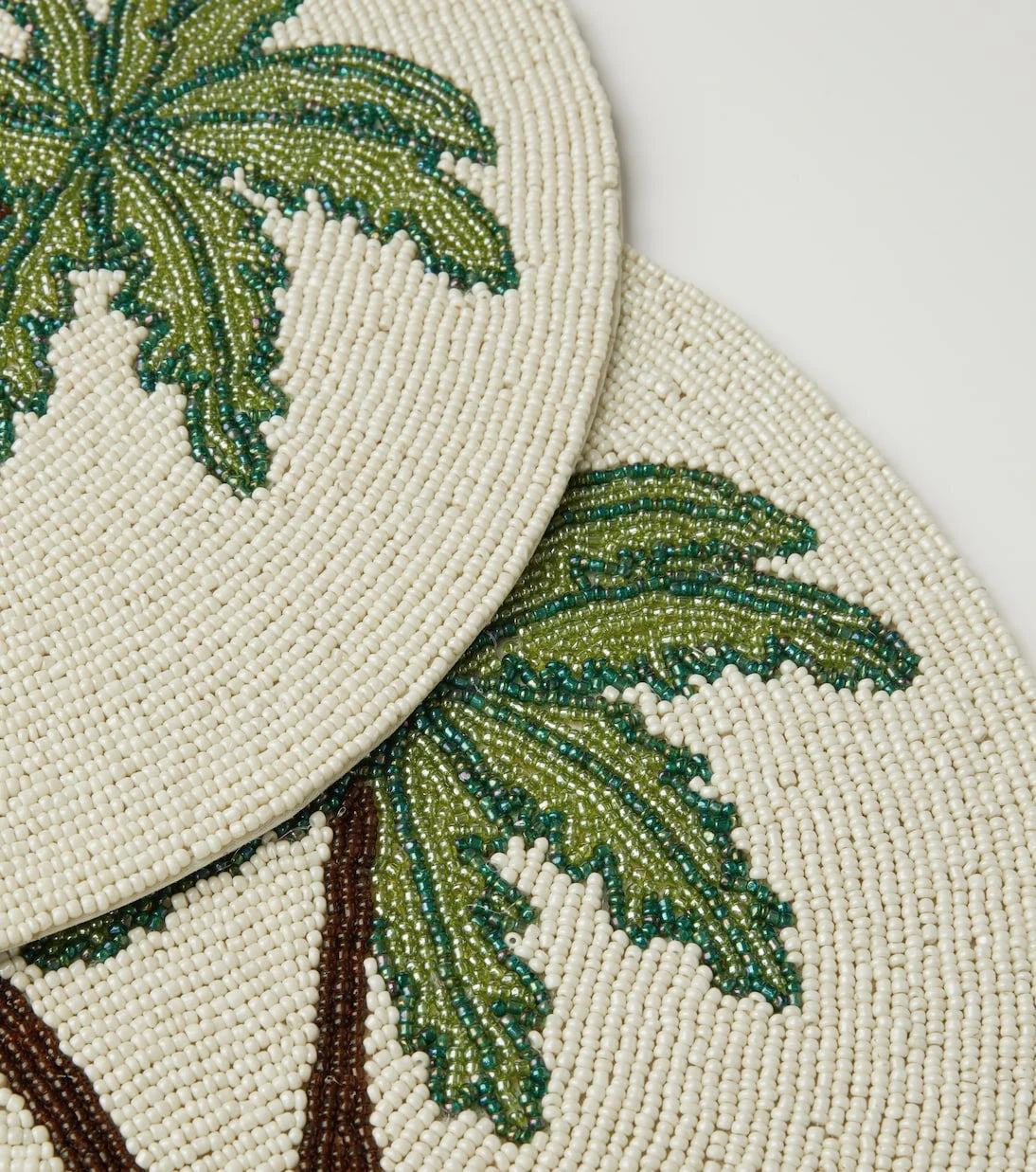 Les-Ottomans - Palms set of 2 beaded placemats