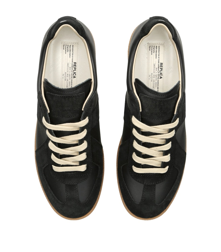 Leather-Suede Replica Sneakers