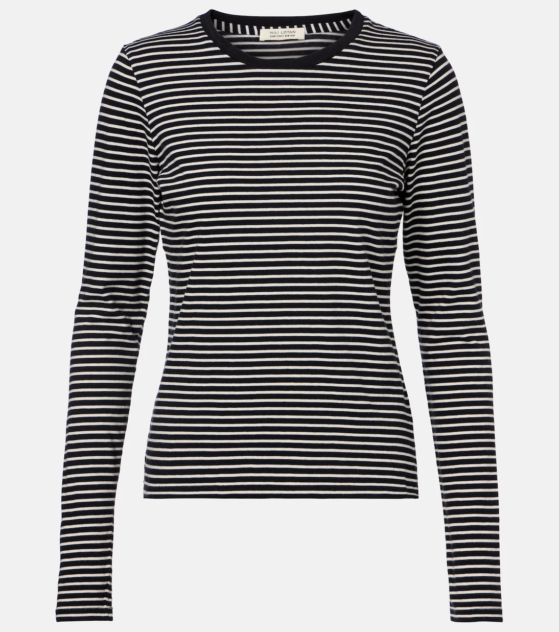 Nili Lotan - Simone striped cotton jersey T-shirt