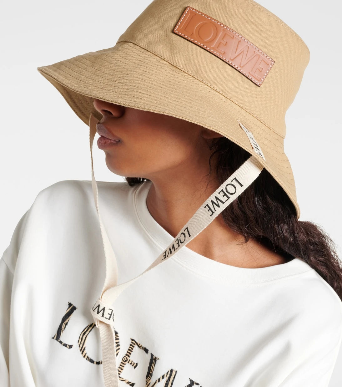 Loewe - Logo canvas bucket hat