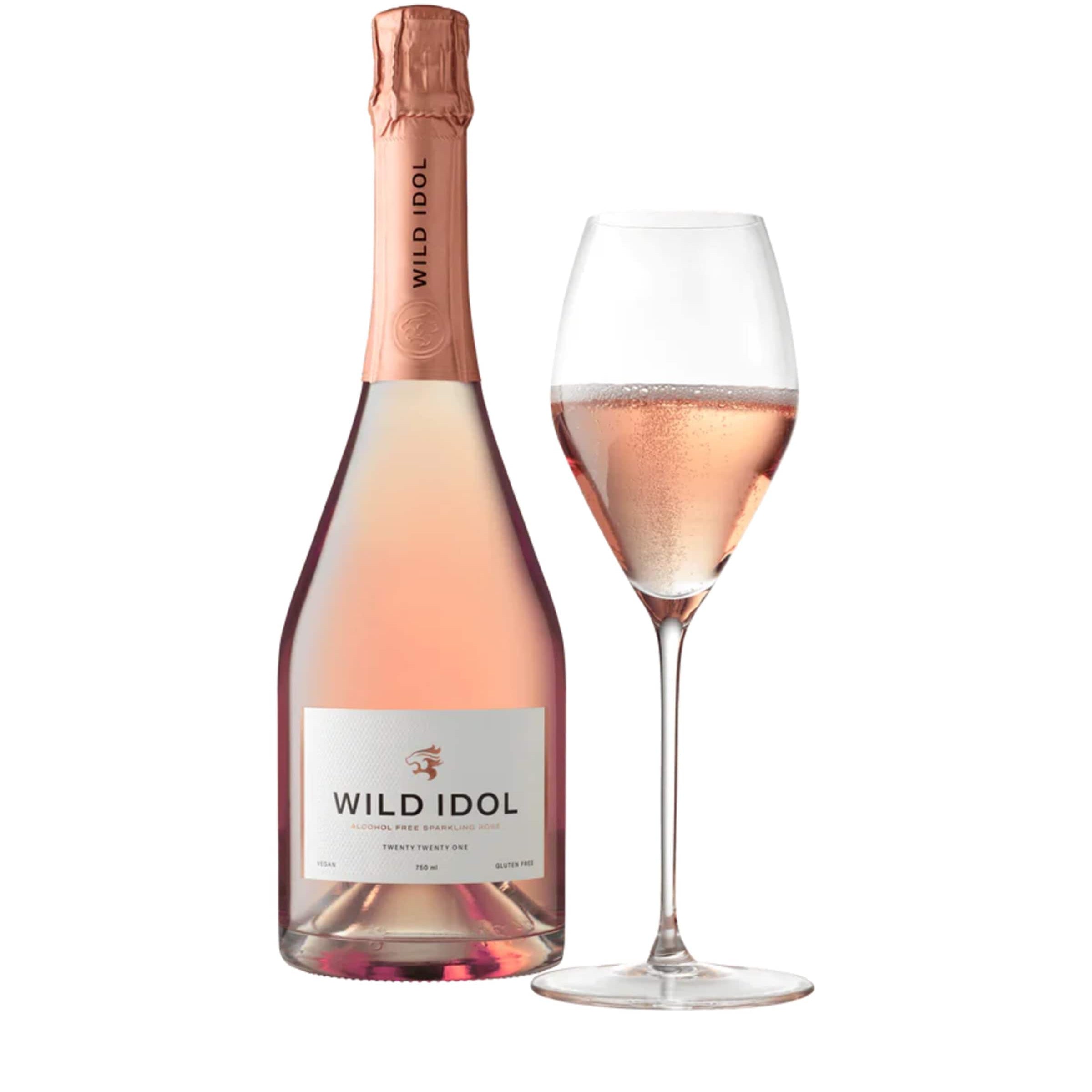 Wild Idol Alcohol-Free Sparkling Rosé (75cl) - Kent, UK