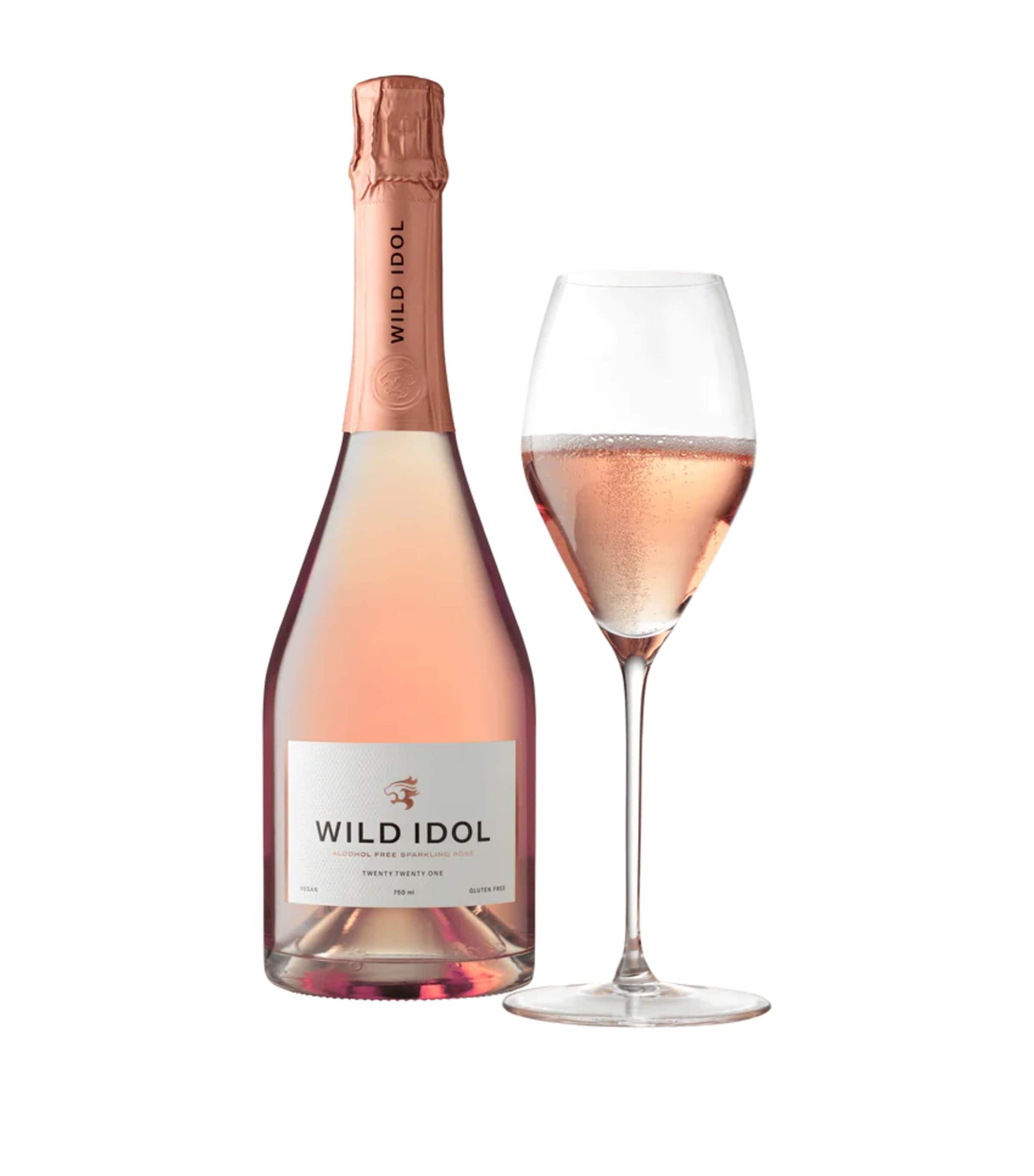Wild Idol Alcohol-Free Sparkling Rosé (75cl) - Kent, UK