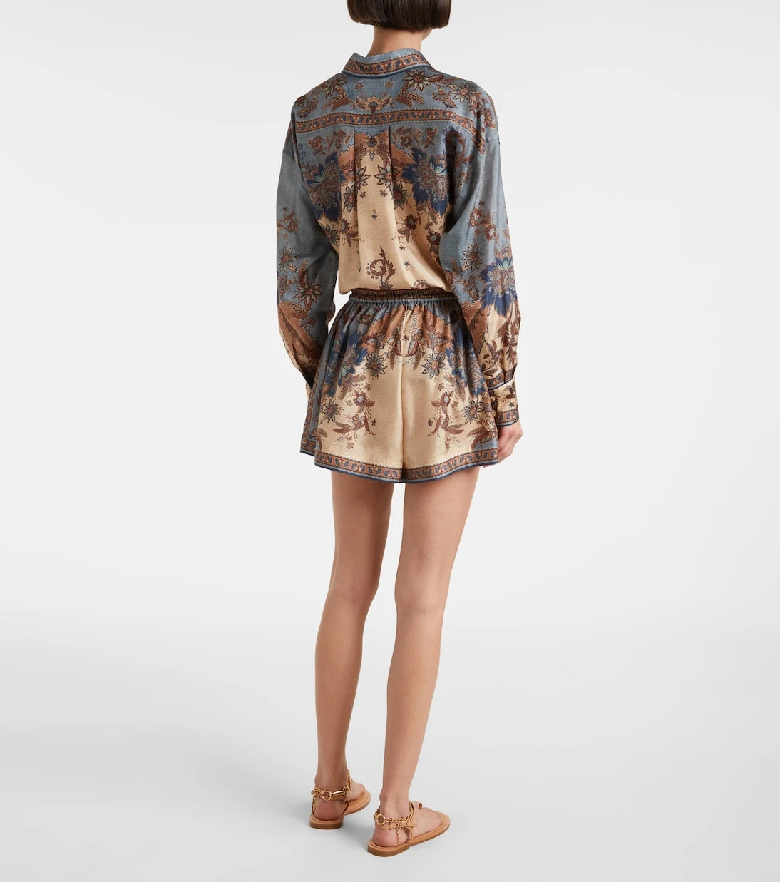 Zimmermann - Paisley silk shorts