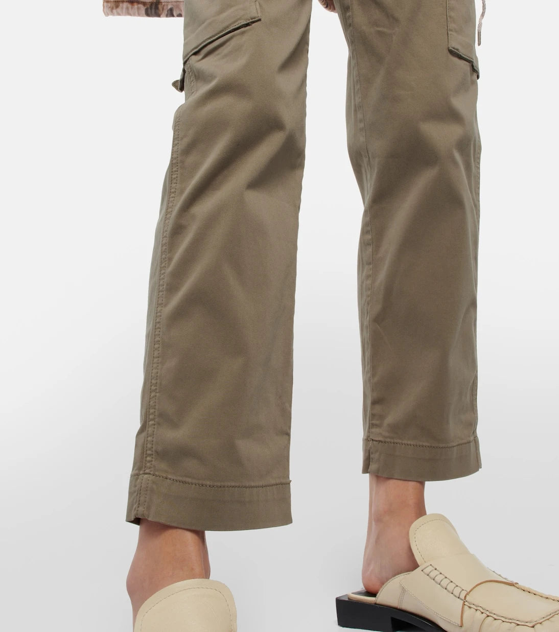 AG Jeans - Cropped cotton-blend cargo pants