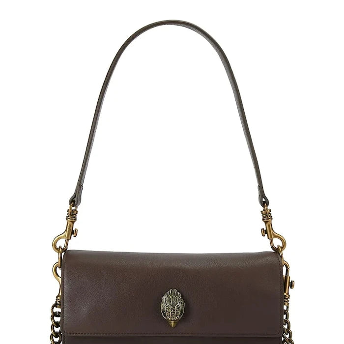 Kurt Geiger London Sloane Soft Shoulder Bag Kadın Deri Crossbody Çanta