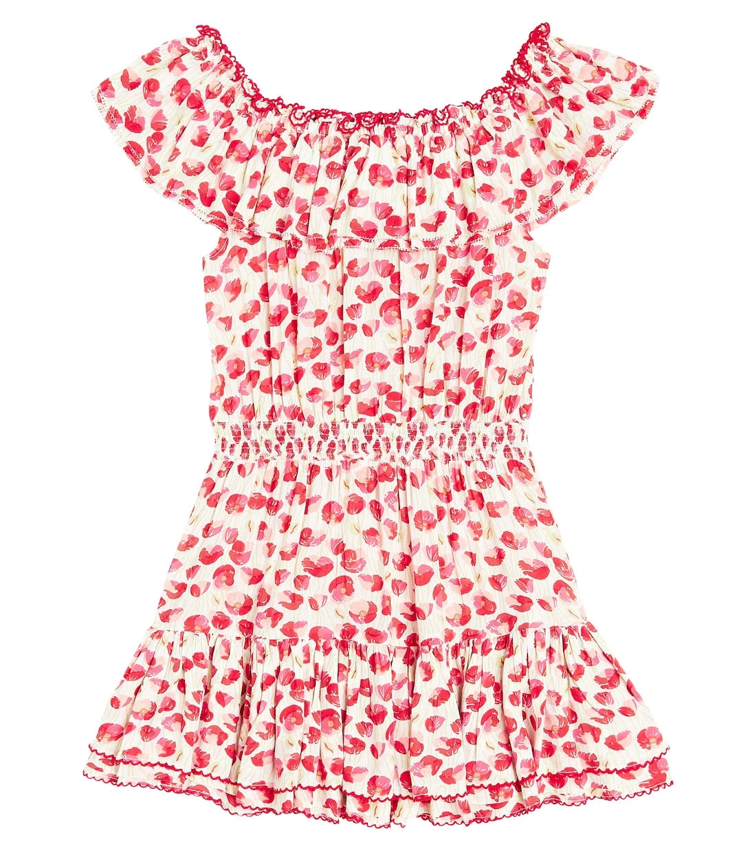 Poupette St Barth Kids - Bella printed ruffled dress