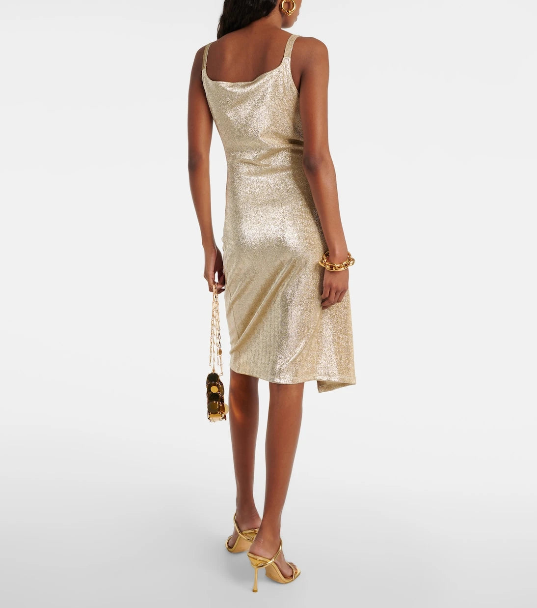 Rabanne - Ruched Lurex® minidress