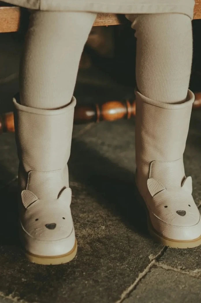 Детски кожени зимни обувки Donsje Wadudu Classic Boots Cat
