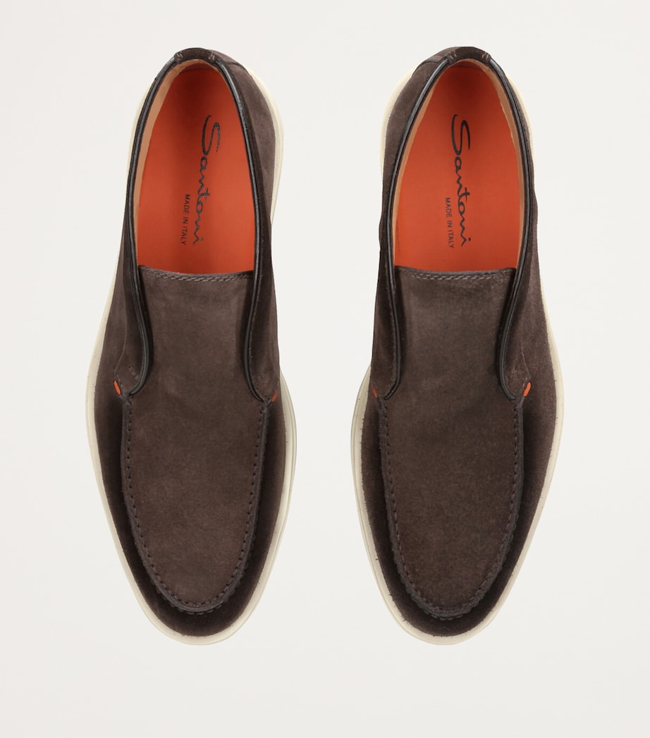 Suede Detroit High-Top Loafers