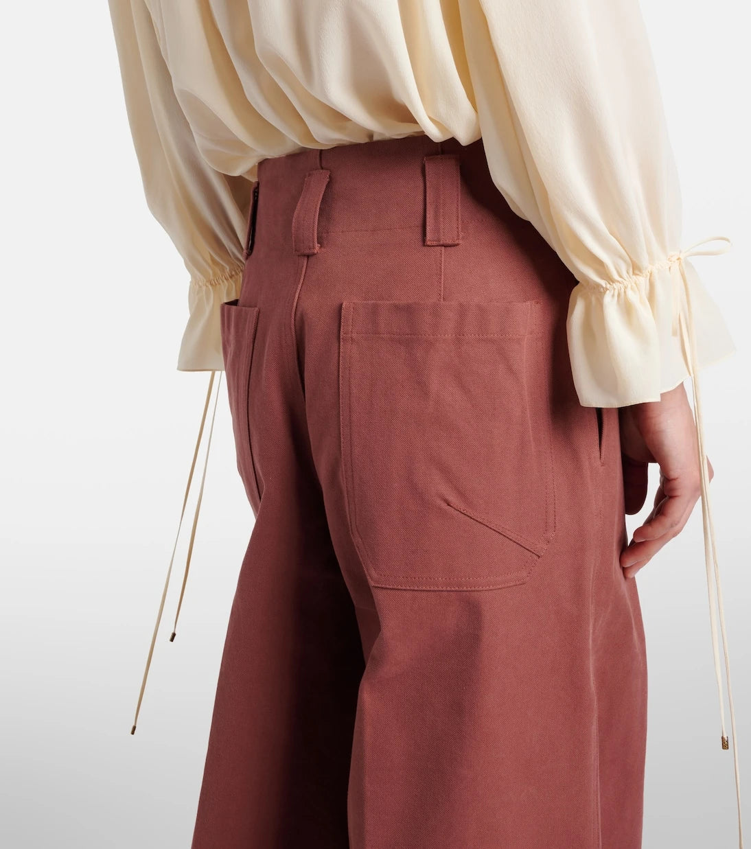 Chloé - Cotton wide-leg pants