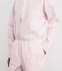 Pink Stretch-Cotton Stripe Pyjama Set