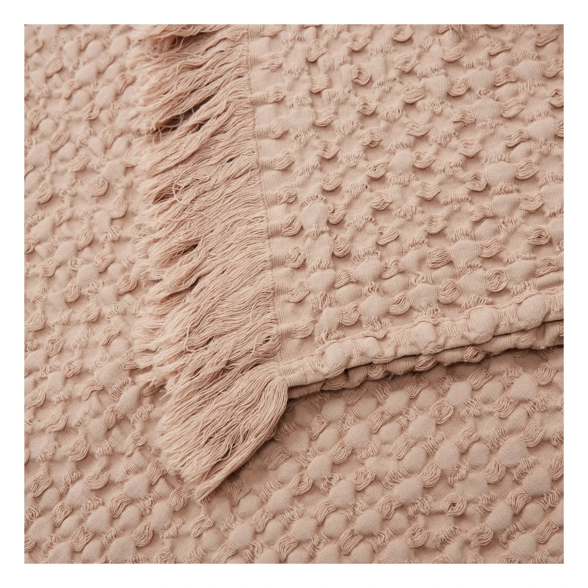 Haomy - Tempo Cotton Throw | Beige pink
