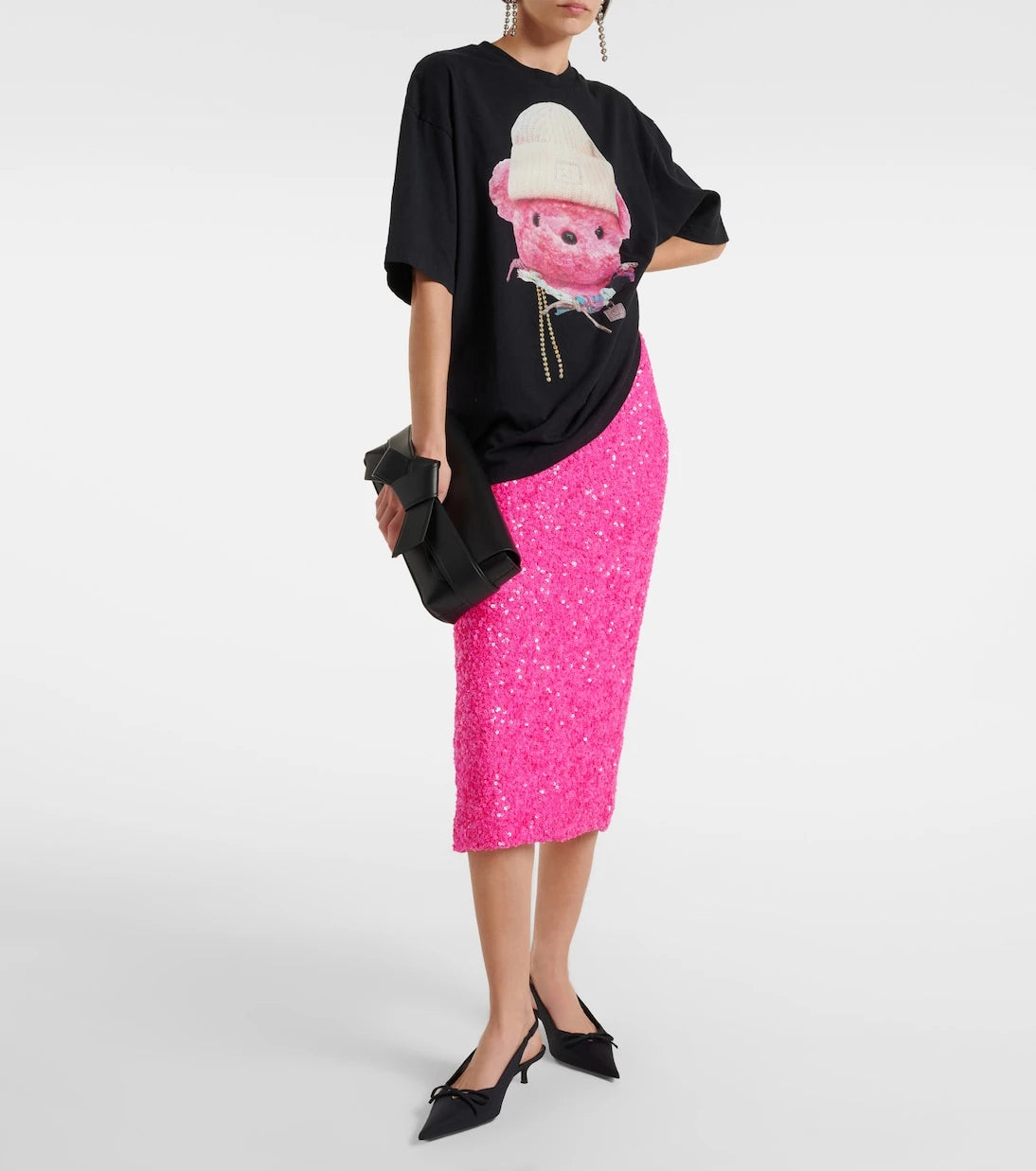 Rotate - Sequined midi skirt
