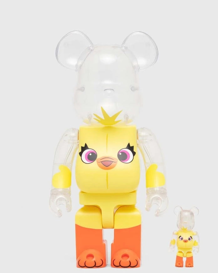 Декоративна фигурка Medicom Toy Be@rbrick Ducky (Toy Story 4) 100% & 400% (2 броя)