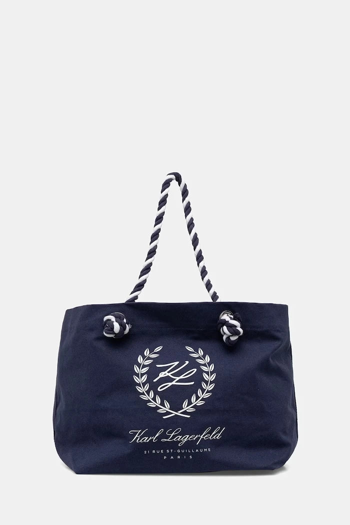 Karl Lagerfeld Чанта tote дамска от памук K/HOTEL