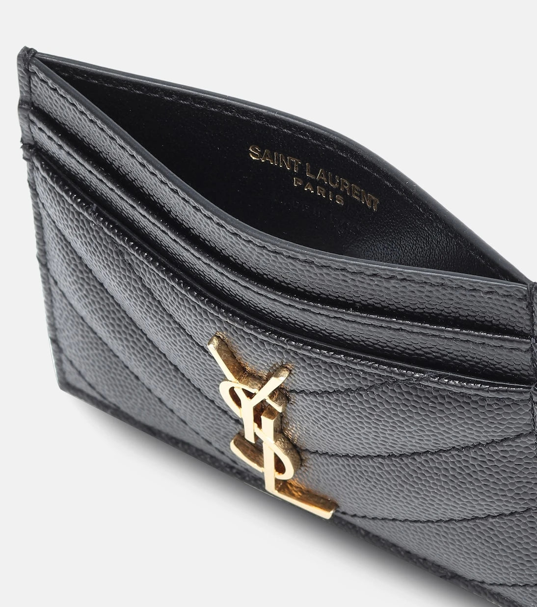 Saint Laurent - Monogram quilted leather card holder