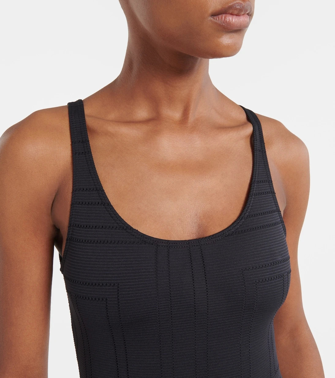 Toteme - Monogram jersey swimsuit