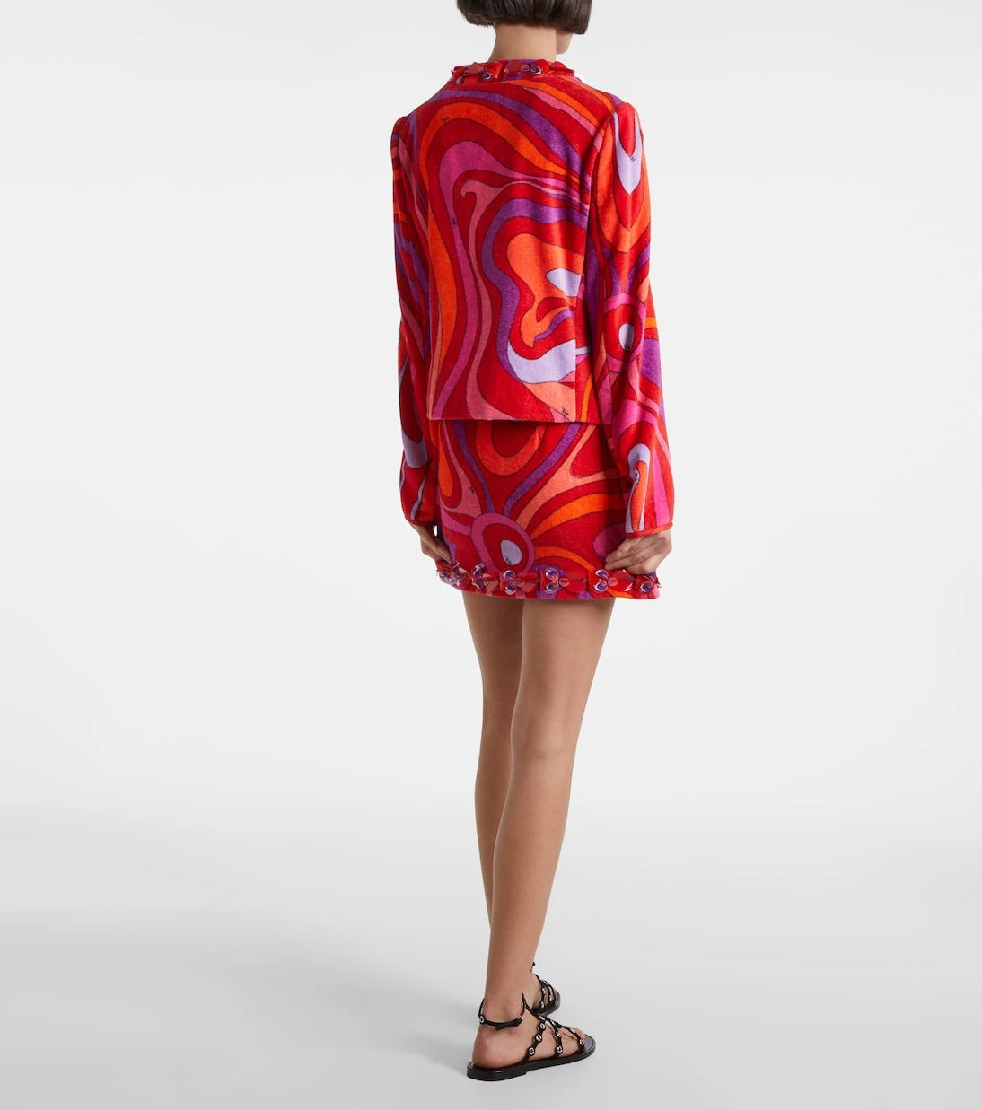 Pucci - جاكيت مارمو من قماش تيري القطني المزين