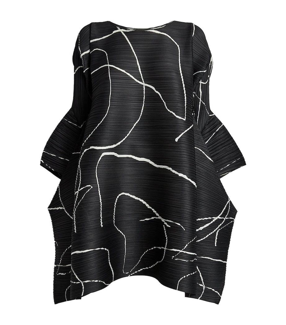 Black Printed Pause Tunic
