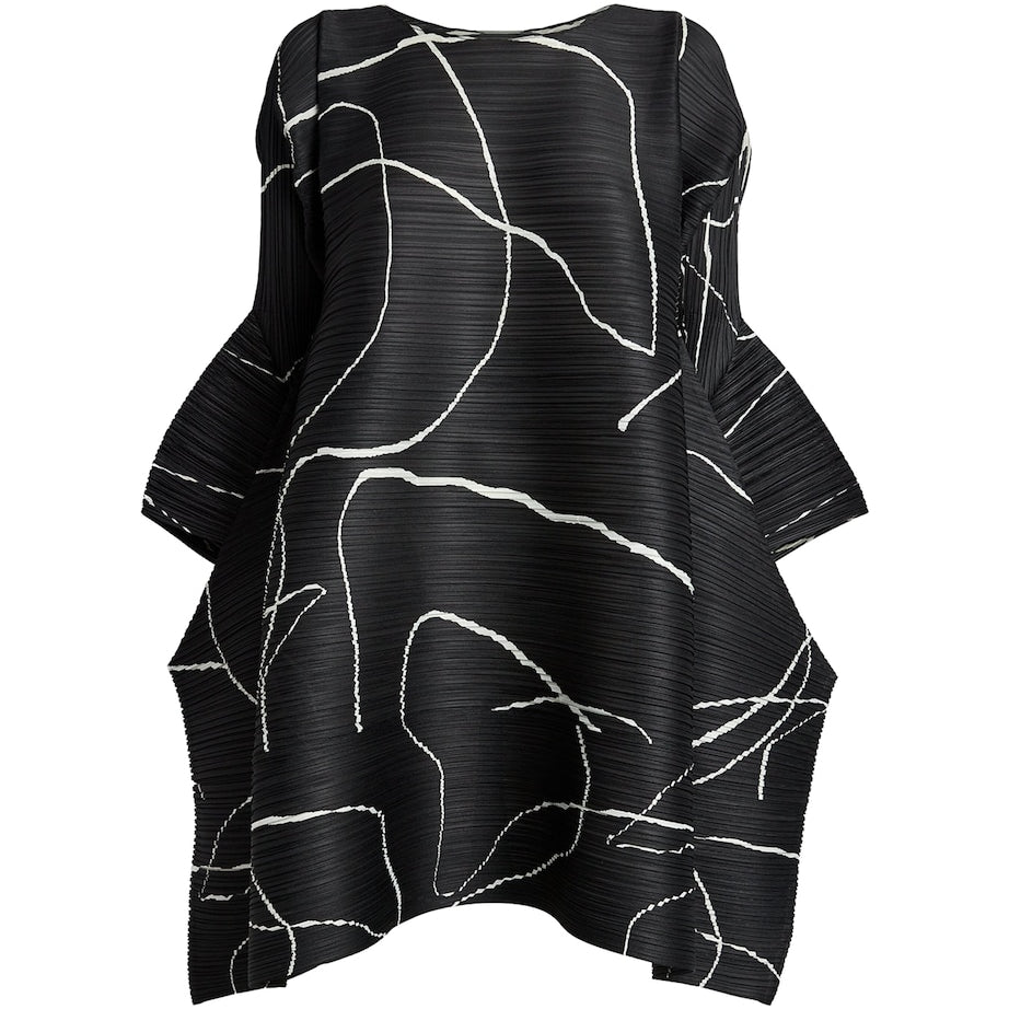 Black Printed Pause Tunic