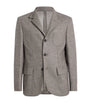 Corneliani Beige Virgin Wool-Silk-Blend Blazer