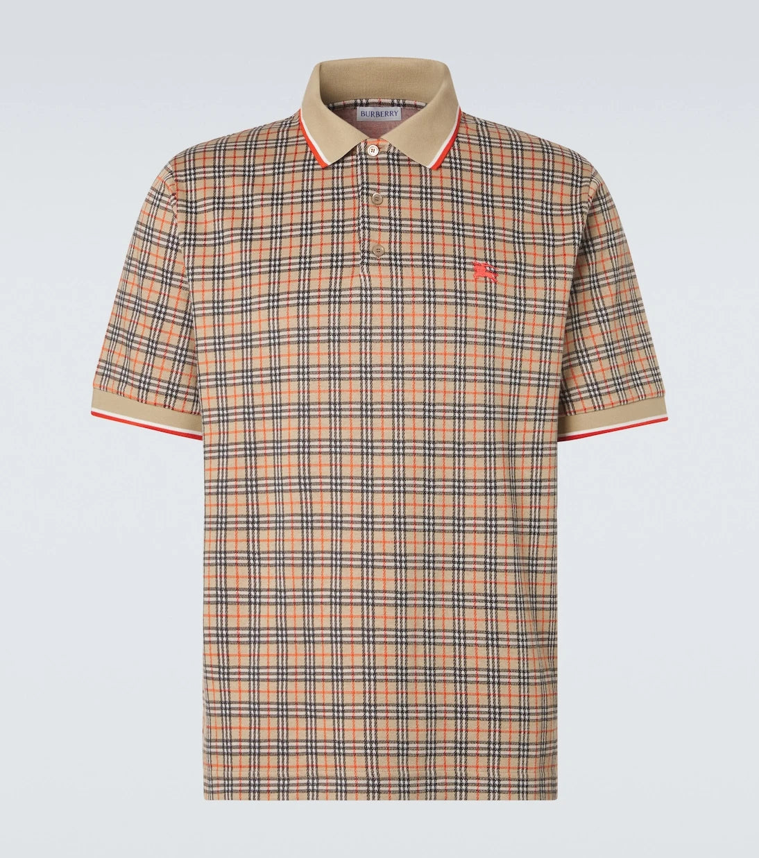 Burberry - قميص بولو كاروهات بربري