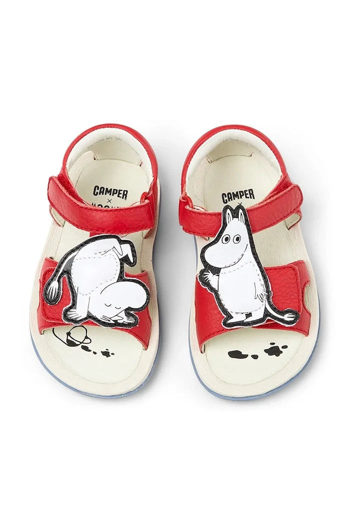 Детски сандали от кожа Camper TWS FW by Moomin