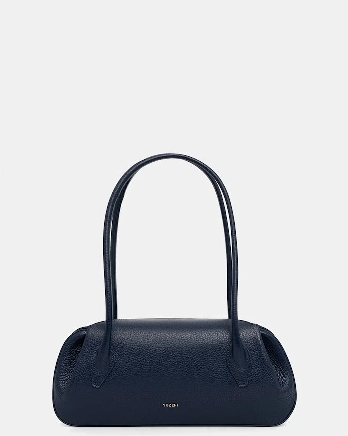 Yuzefi чанта тип багета дамска от кожа OYSTER SHOULDER BAG