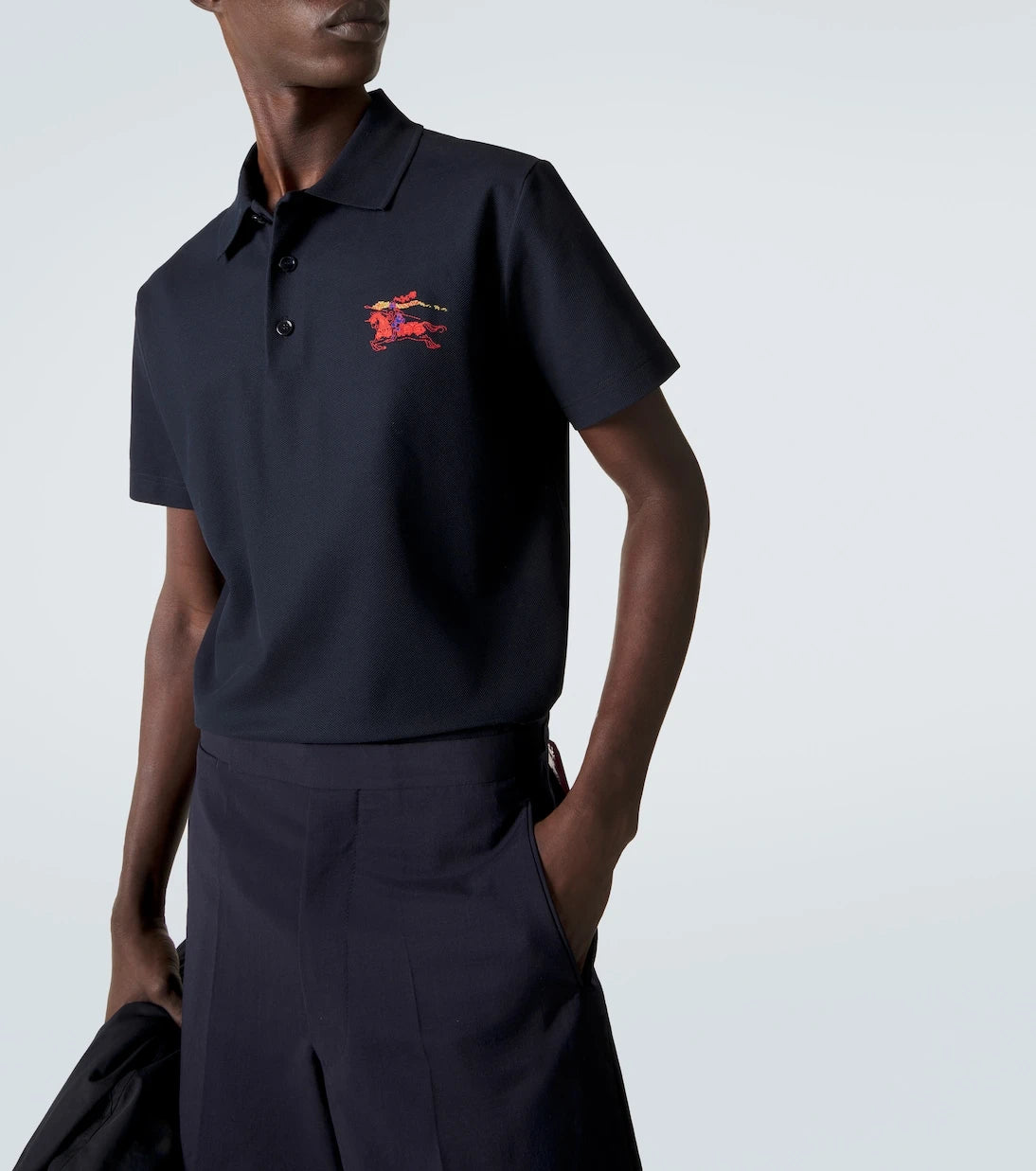 Burberry - EKD cotton piqué polo shirt
