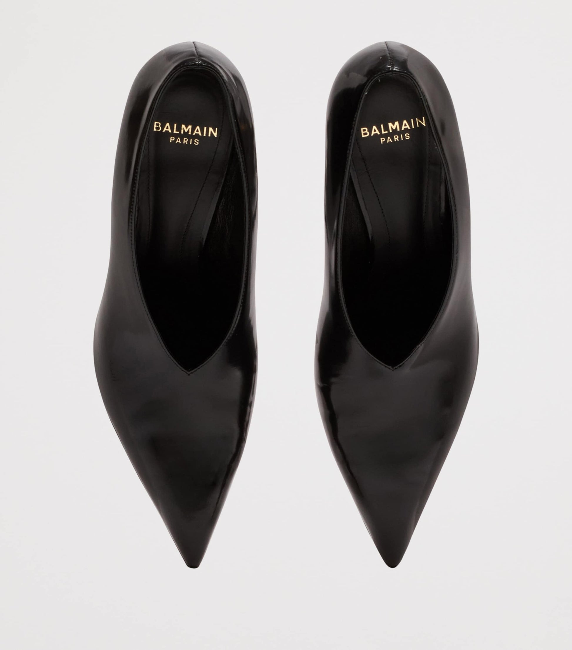 Balmain Patent Leather Wedged Pumps 95