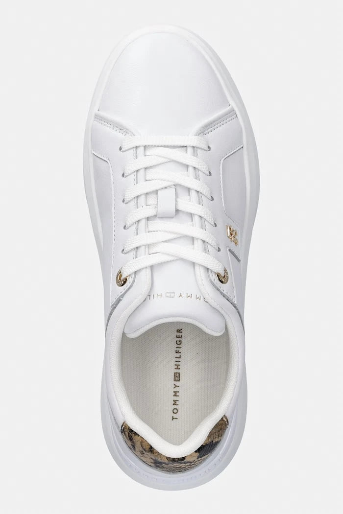 Tommy Hilfiger TH CHIC PLATFORM SNAKE маратонки дамски от кожа