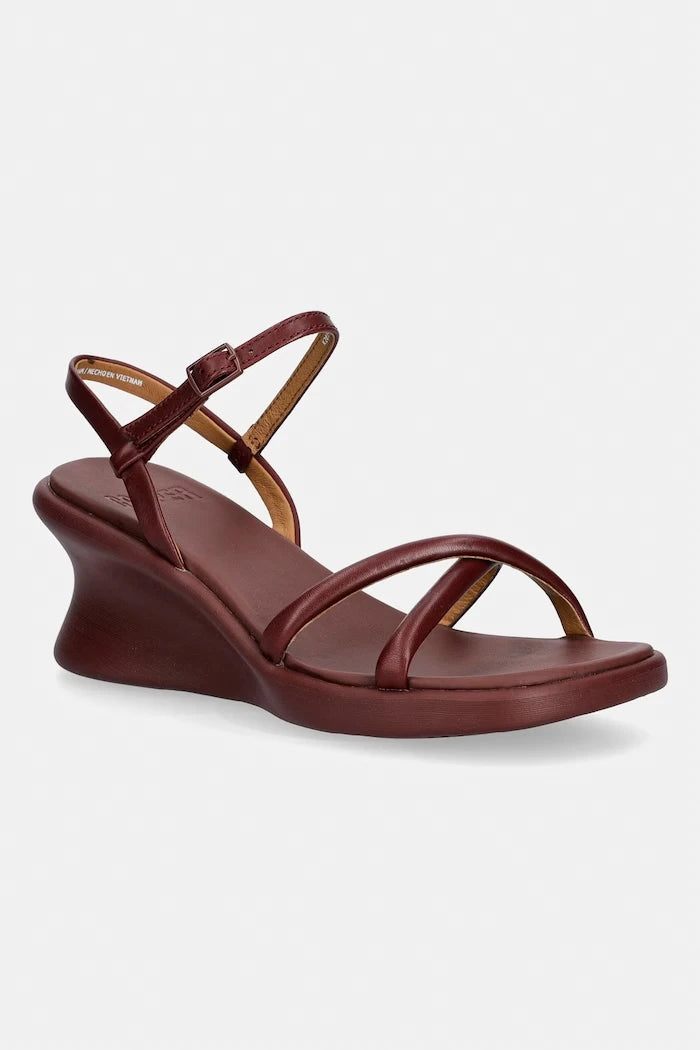 Camper Louise Sandal eğimli platformlu deri sandalet ayakkabılar
