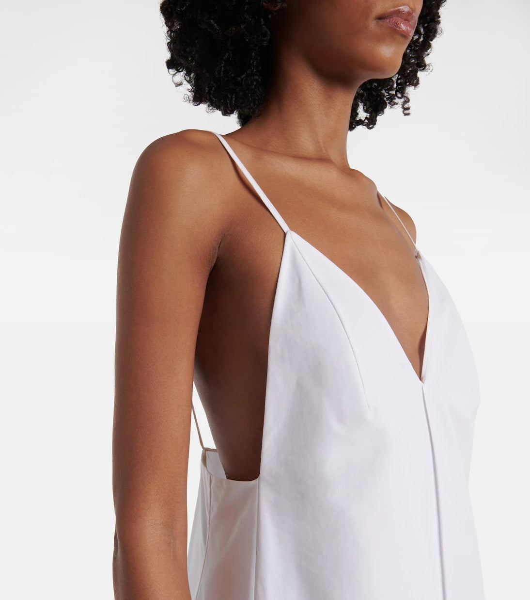 Khaite - Tulula silk poplin slip dress