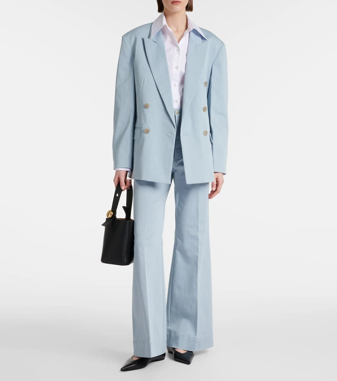 Plan C - Oversized cotton-blend blazer