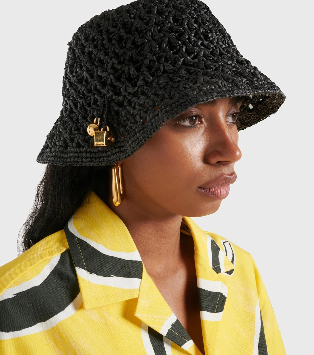 Jacquemus - Le Bob Spiaggia raffia bucket hat