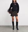 Claudie Pierlot Brown Wool-Blend Mini Skirt