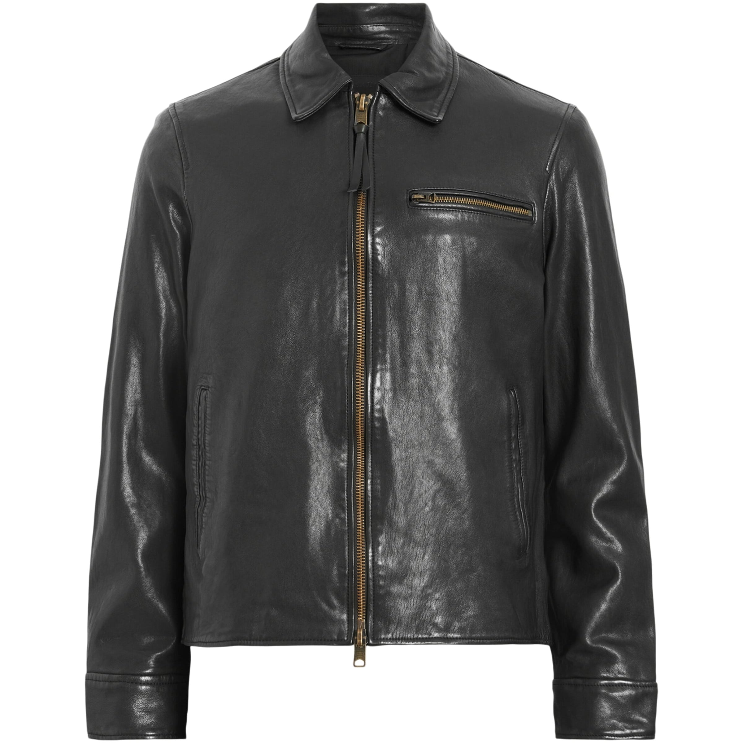 Black Leather Miller Jacket