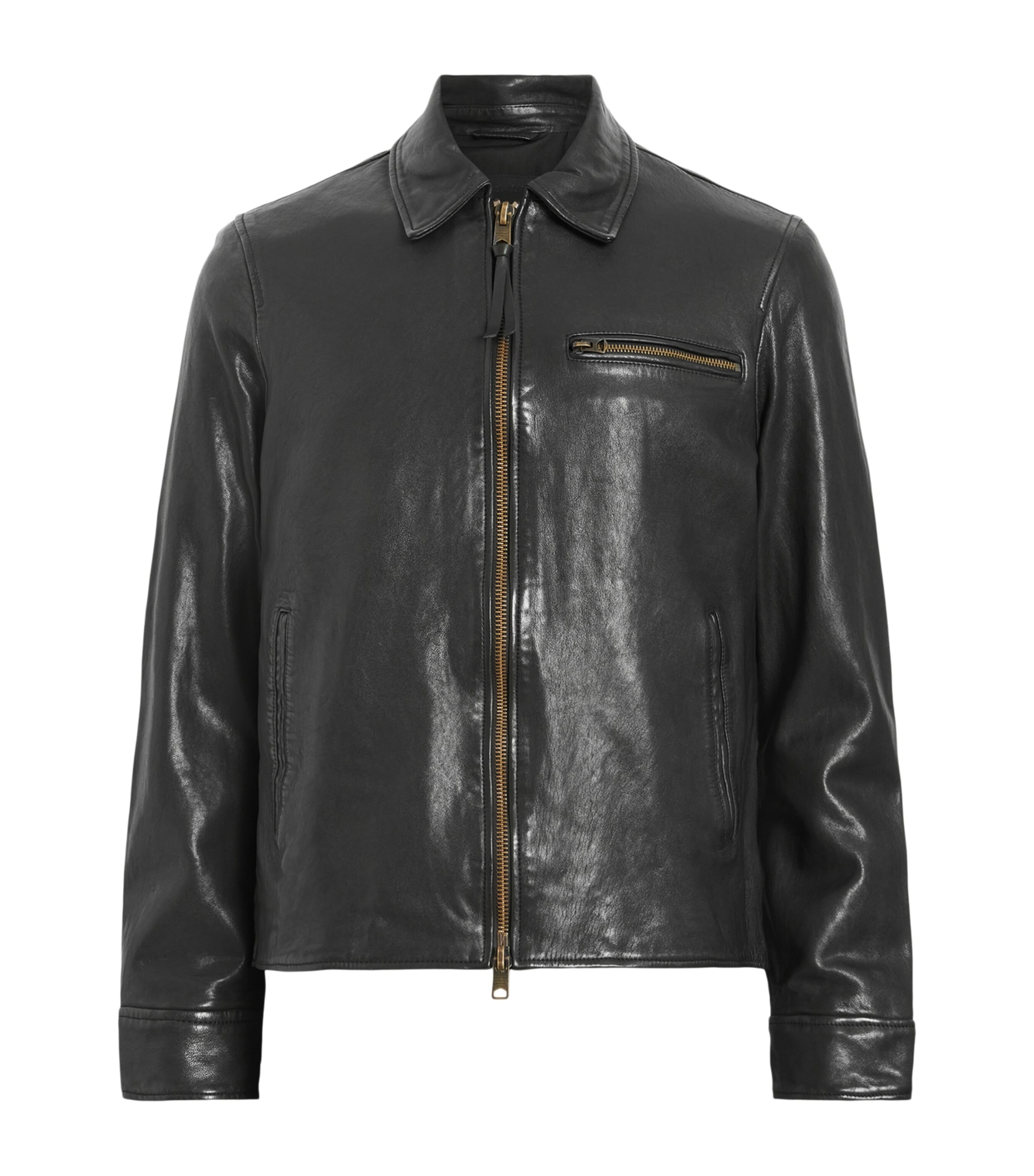 Black Leather Miller Jacket
