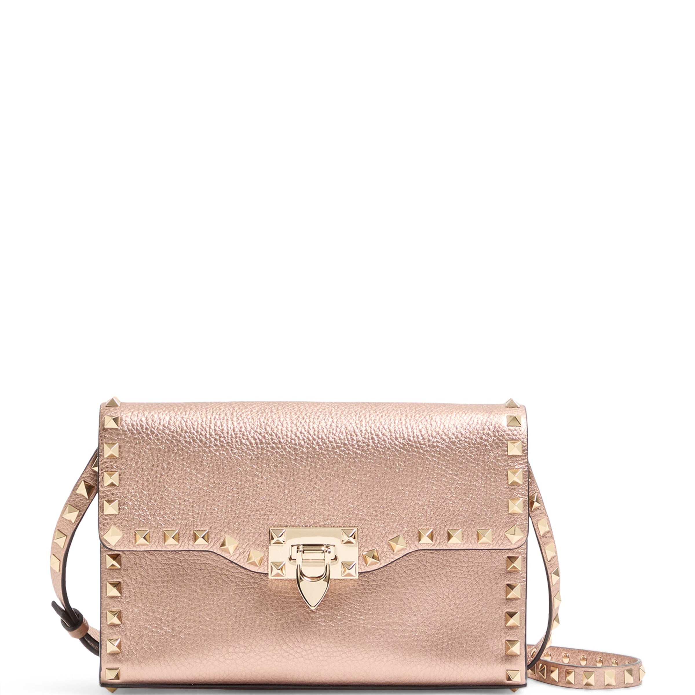 Valentino Garavani Small Leather Rockstud Shoulder Bag