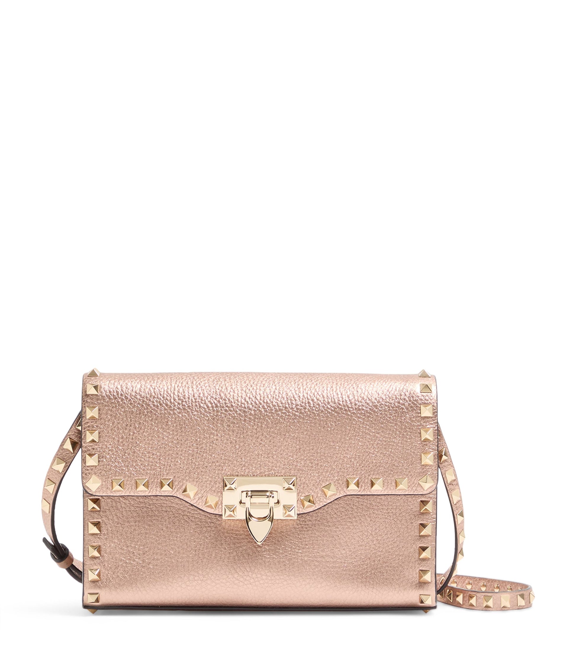 Valentino Garavani Small Leather Rockstud Shoulder Bag