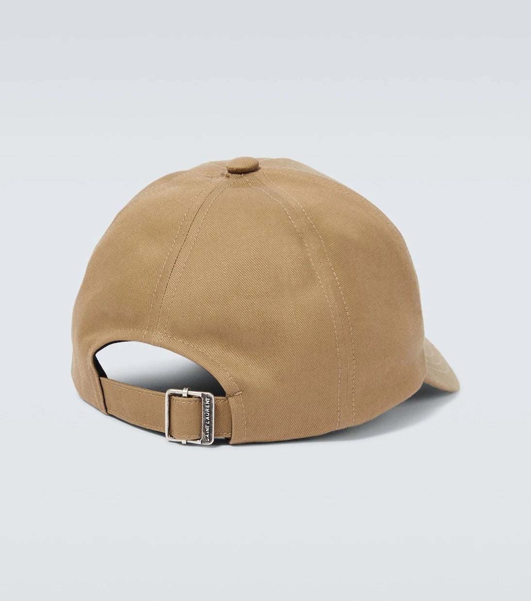 Saint Laurent - Logo cotton and linen gabardine baseball cap