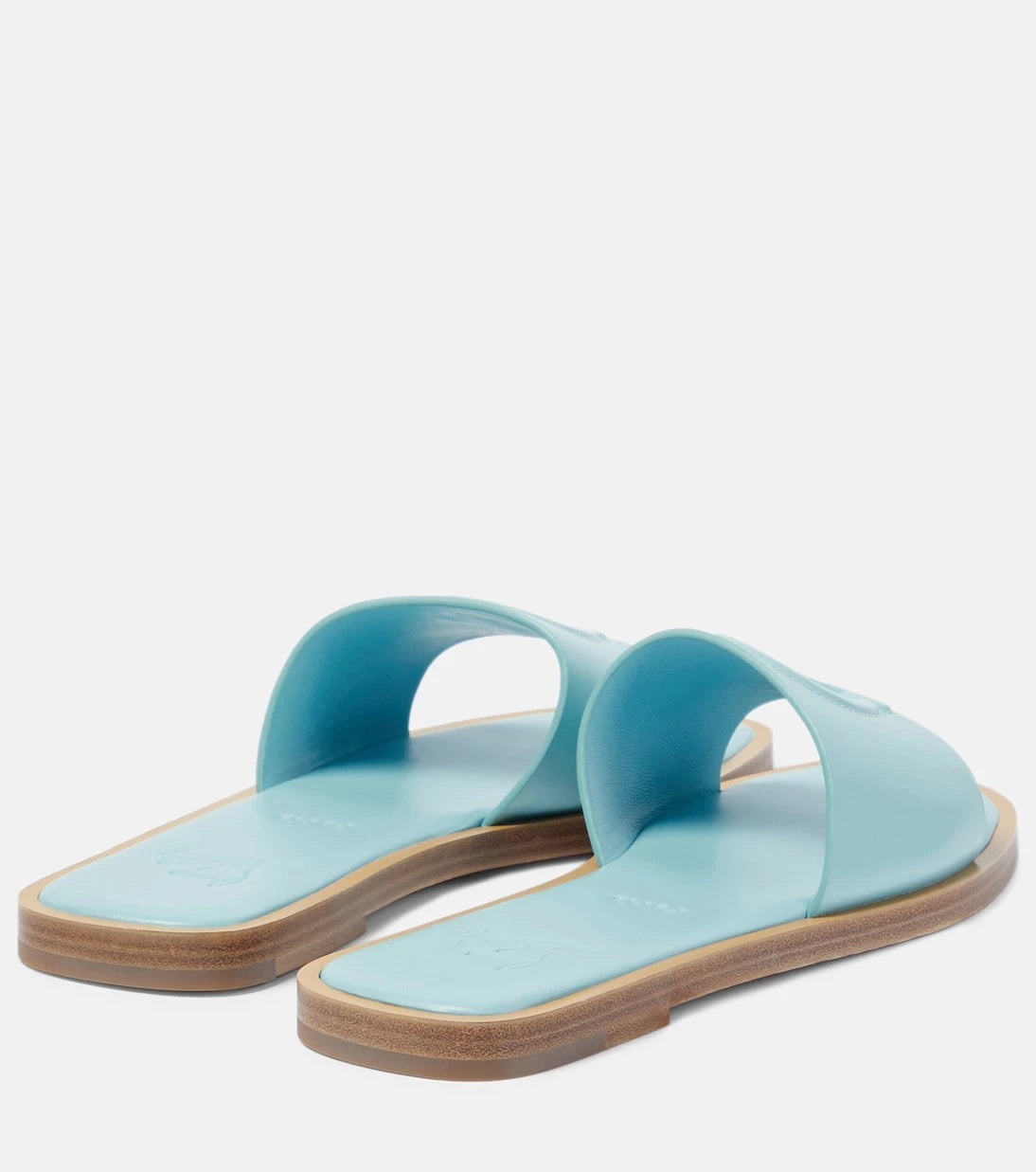 Christian Louboutin - CL embossed leather mules
