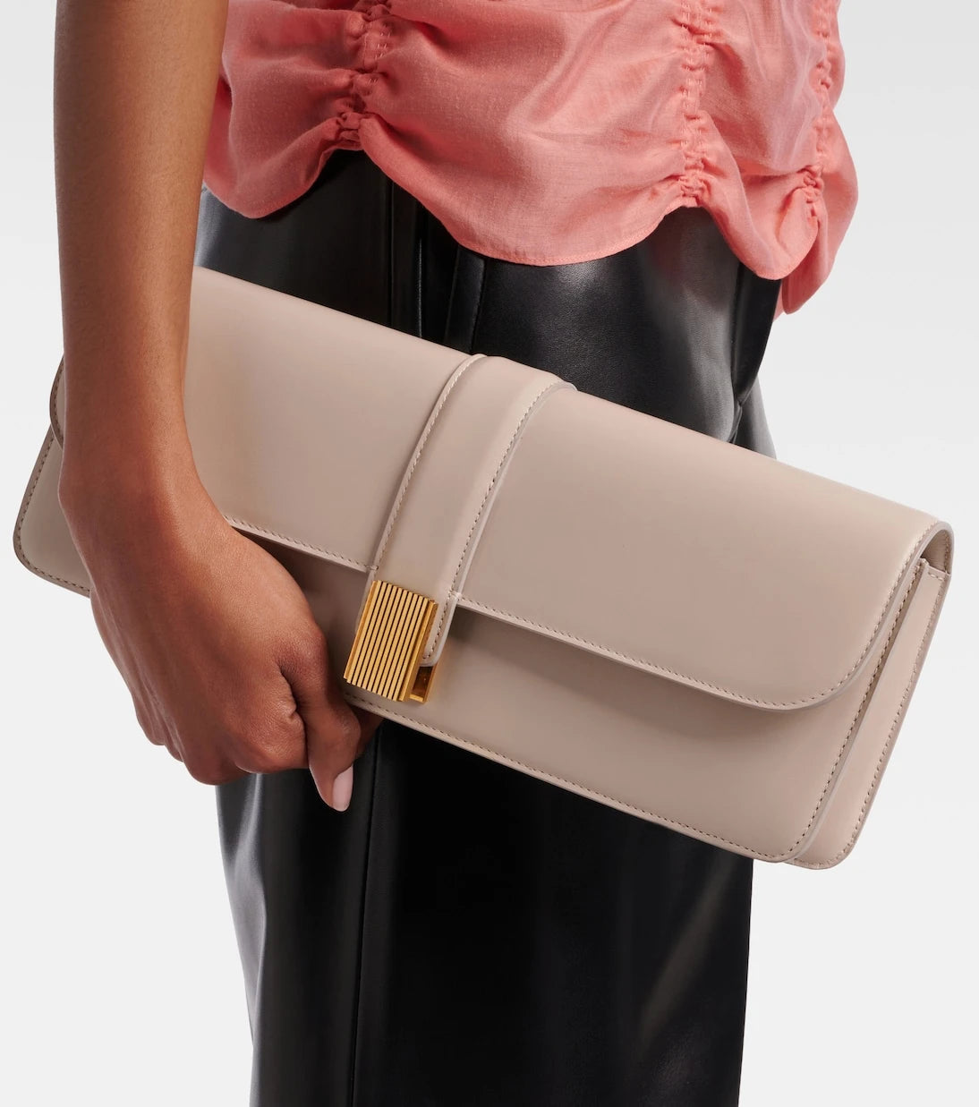Khaite - Blake leather clutch