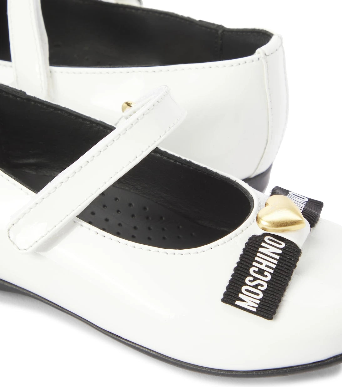 Moschino Kids - Patent leather ballet flats