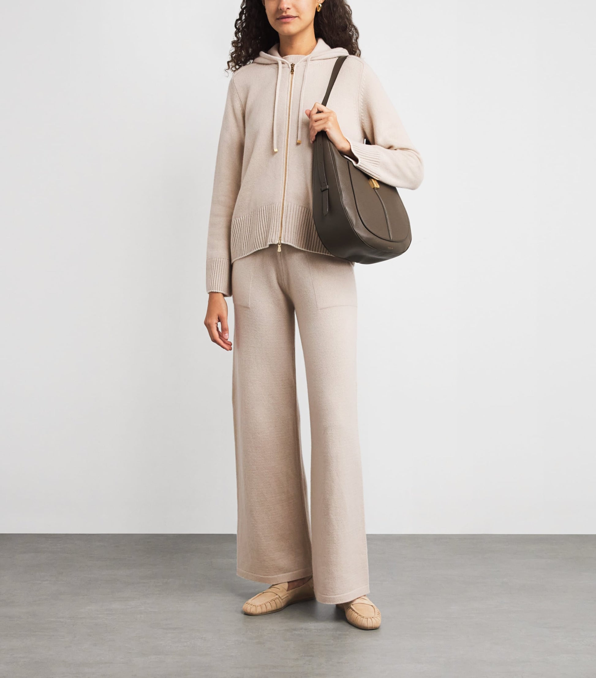 Cashmere Zip-Up Hoodie