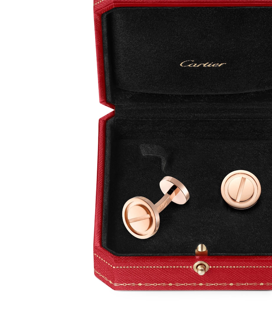 Cartier Rose Gold LOVE Cufflinks