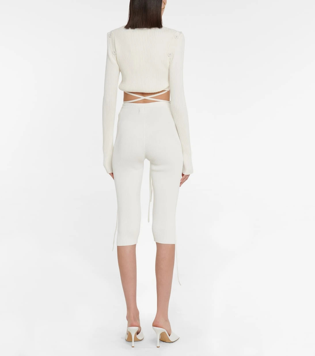 Christopher Esber - Ribbed-knit crop top